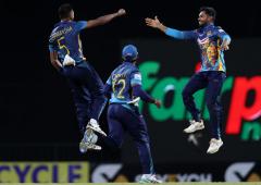 PIX: Australia collapse as SL win rain-hit 2nd ODI