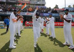 PIX: Kohli gets guard of honour in his 100th Test