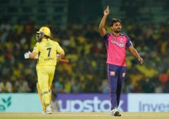 PIX: Sandeep holds nerve as RR edge CSK in thriller