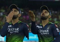 PIX: Kohli's Flying Kiss Steals Show