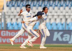 Women's Test PIX: Harmanpreet leads India's fightback 