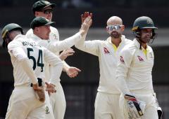 Lyon leads Australia to cusp of rare win in India