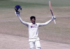 PIX: Gill hits century to lead India's strong reply