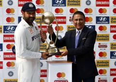 PIX: Ahmedabad Test ends in draw; India win series 2-1