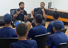 PIX: Pant Motivates U-16 Cricketers