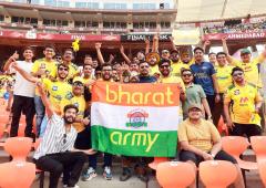 PIX: CSK fans paint Motera Stadium yellow 