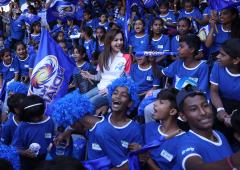 No boos for Hardik as 18,000 children cheer on MI