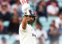 PIX: Karun leads India's recovery on rain-hit Day 1
