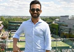 PIX: Rahane Makes Surprise Wimbledon Appearance!