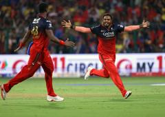 IPL PIX: RCB survive CSK scare to win nail-biter