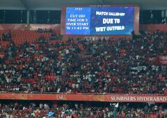 PIX: SRH knocked out after match abandoned due to rain