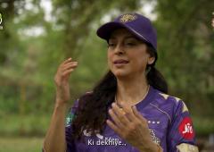 PIX: Juhi goes green with 'Runs to Roots' drive
