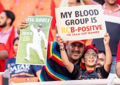 PIX: RCB, Kohli Fans Descend At Mullanpur
