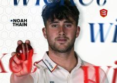 Noah Thain first injury substitute in English county cricket