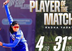 Rising Stars T20 Asia Cup: Radha stars as India A storm into final