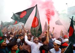 Dhaka Celebrates Year Of Hasina's Ouster