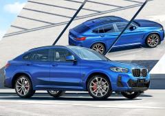 BMW X4 lords over other cars on the road