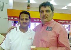 Spotted: Actor Raja Murad at Pune airport