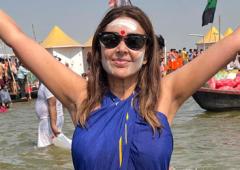 Lisa Ray Visits Maha Kumbh Mela