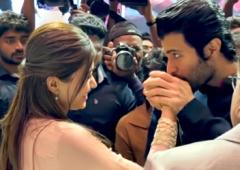 Vijay Deverakonda Kisses Rashmika's Hand