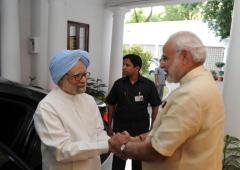 'You can't compare Modi and Dr Singh'