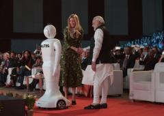 Mitra, the robot, steals the show from NaMo, Ivanka