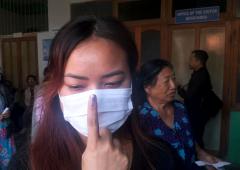 PIX: Chhattisgarh, Mizoram voters queue up at booths