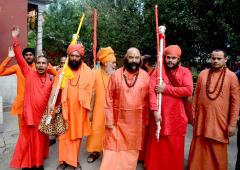 Lord Shiva's Mace Leaves For Amarnath