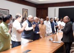 Justice Reddy Files Nomination For VP Poll