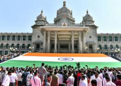 Belagavi Unveils Giant Khadi Tiranga