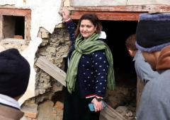 Kashmiri Pandit Inspects Destroyed Homes