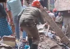 2 dead, many feared trapped as building collapses in Delhi 