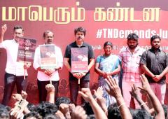 Heat Takes Its Toll At Vijay's Protest