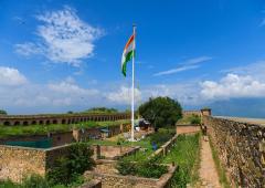 Tiranga Flies High Over Hari Parbat Fort