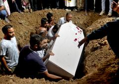 Burials, Mourners, Search For Victims