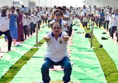 PHOTOS: When netas roll out mats for Yoga Day