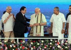 Gautambhai Felicitates Narendrabhai