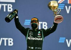 PIX: Bottas wins; penalties dash Hamilton's record bid