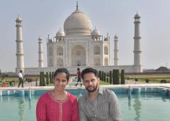 Spotted: Lovebirds Saina-Kashyap at Taj Mahal