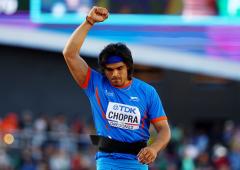 PIX: Chopra 'happy to win World silver; will take it'