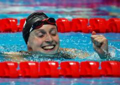 PIX: Ledecky wins record 16th World swimming gold