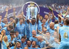 EPL PIX: Man City win 4th title in five years