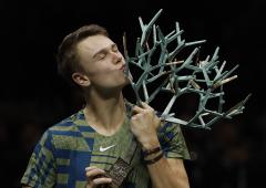 PICS: Rune stuns Djokovic for first Masters crown