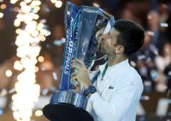 PIX: Djokovic wins record-equalling sixth ATP Finals