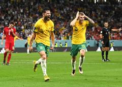 FIFA WC PIX: Aus upset Denmark to move into last 16