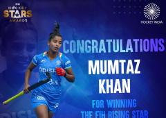 India's Mumtaz Khan named FIH rising player of year