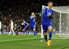 EPL: Vardy rescues point for Leicester; Villa go 5th 