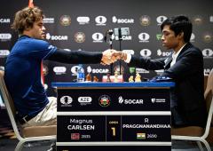 Chess WC Final: Praggnanandhaa holds Carlsen to draw