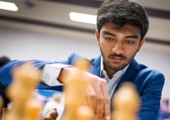 Gukesh outguns Sjugirov, jumps to top of the table