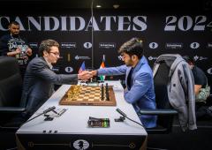 Candidates chess: Gukesh holds Caruana; Vidit falters